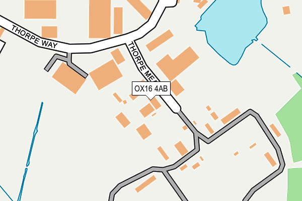 OX16 4AB map - OS OpenMap – Local (Ordnance Survey)
