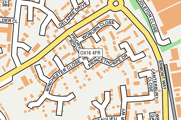 OX16 4FR map - OS OpenMap – Local (Ordnance Survey)