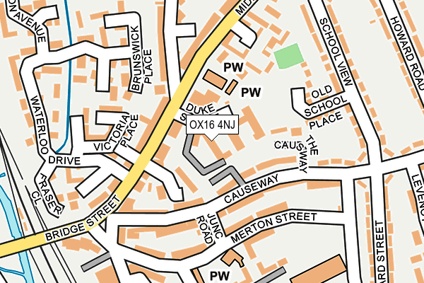 OX16 4NJ map - OS OpenMap – Local (Ordnance Survey)