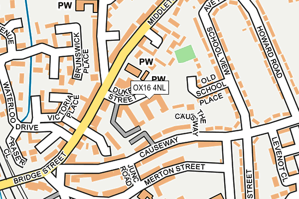 OX16 4NL map - OS OpenMap – Local (Ordnance Survey)