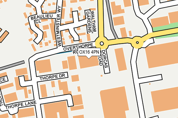 OX16 4PN map - OS OpenMap – Local (Ordnance Survey)