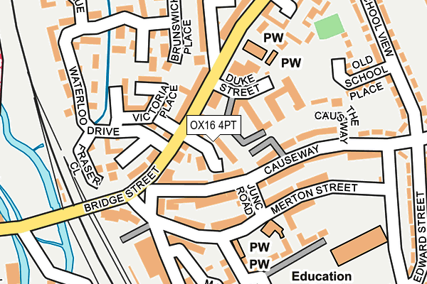 OX16 4PT map - OS OpenMap – Local (Ordnance Survey)