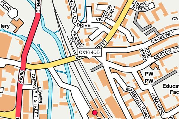 OX16 4QD map - OS OpenMap – Local (Ordnance Survey)