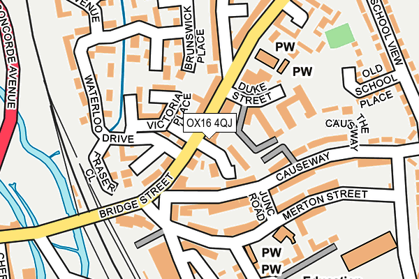 OX16 4QJ map - OS OpenMap – Local (Ordnance Survey)