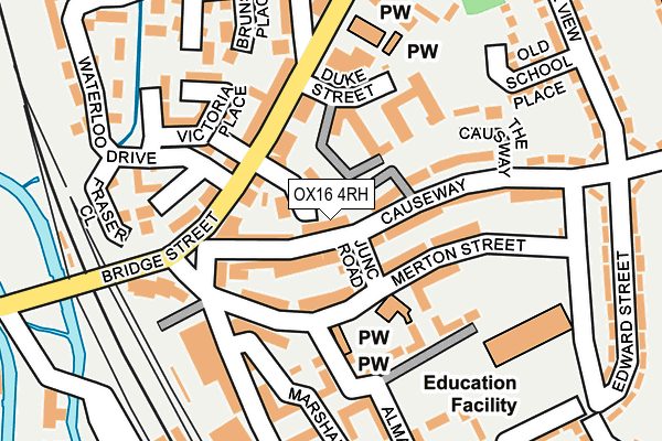 OX16 4RH map - OS OpenMap – Local (Ordnance Survey)