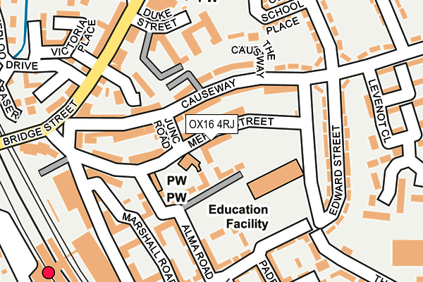 OX16 4RJ map - OS OpenMap – Local (Ordnance Survey)