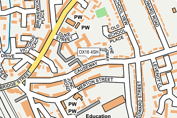 OX16 4SH map - OS OpenMap – Local (Ordnance Survey)
