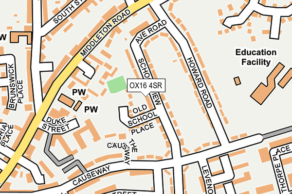 OX16 4SR map - OS OpenMap – Local (Ordnance Survey)