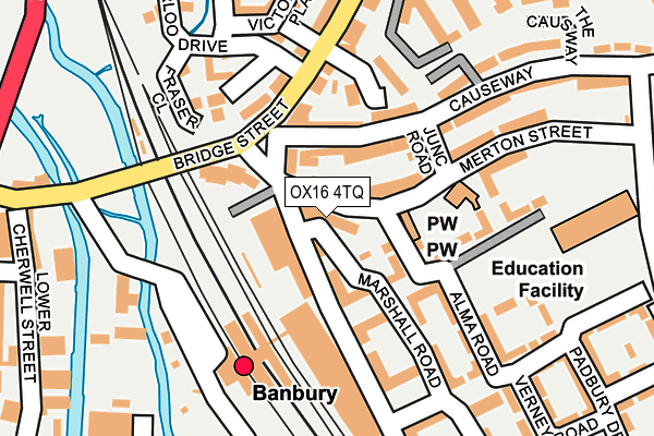 OX16 4TQ map - OS OpenMap – Local (Ordnance Survey)