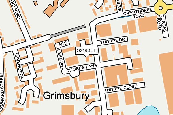 OX16 4UT map - OS OpenMap – Local (Ordnance Survey)