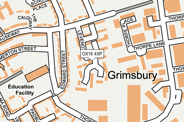 OX16 4XP map - OS OpenMap – Local (Ordnance Survey)