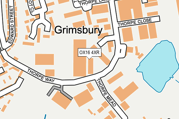 OX16 4XR map - OS OpenMap – Local (Ordnance Survey)