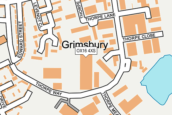 OX16 4XS map - OS OpenMap – Local (Ordnance Survey)