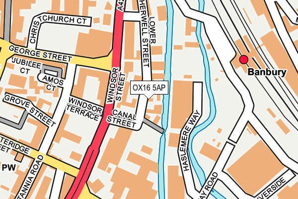 OX16 5AP map - OS OpenMap – Local (Ordnance Survey)