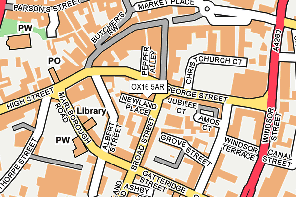 OX16 5AR map - OS OpenMap – Local (Ordnance Survey)