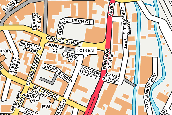 OX16 5AT map - OS OpenMap – Local (Ordnance Survey)