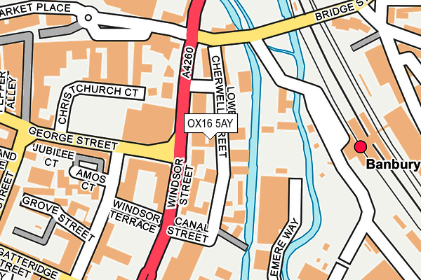 OX16 5AY map - OS OpenMap – Local (Ordnance Survey)