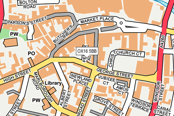 OX16 5BB map - OS OpenMap – Local (Ordnance Survey)