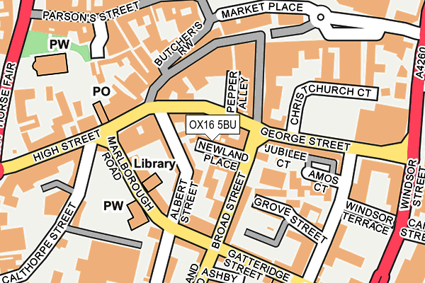 OX16 5BU map - OS OpenMap – Local (Ordnance Survey)