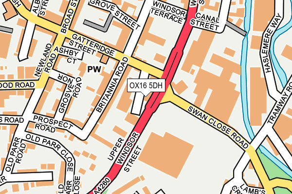OX16 5DH map - OS OpenMap – Local (Ordnance Survey)