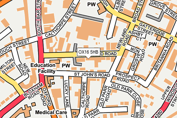 OX16 5HB map - OS OpenMap – Local (Ordnance Survey)