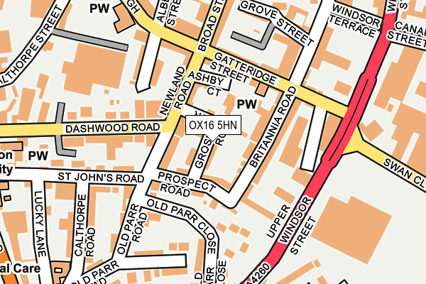 OX16 5HN map - OS OpenMap – Local (Ordnance Survey)