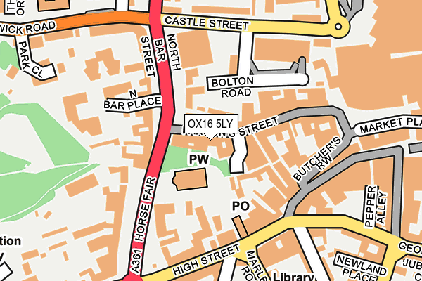 OX16 5LY map - OS OpenMap – Local (Ordnance Survey)