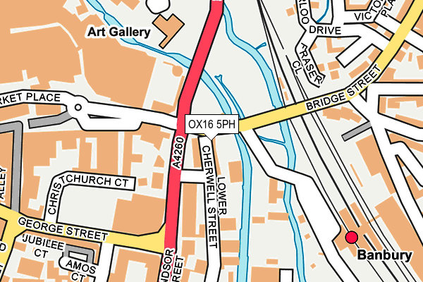 OX16 5PH map - OS OpenMap – Local (Ordnance Survey)