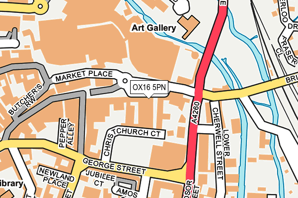 OX16 5PN map - OS OpenMap – Local (Ordnance Survey)