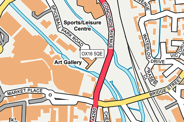 OX16 5QE map - OS OpenMap – Local (Ordnance Survey)