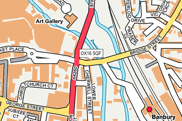 OX16 5QF map - OS OpenMap – Local (Ordnance Survey)