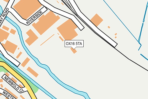 OX16 5TA map - OS OpenMap – Local (Ordnance Survey)