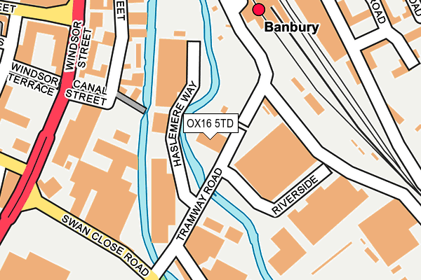 OX16 5TD map - OS OpenMap – Local (Ordnance Survey)