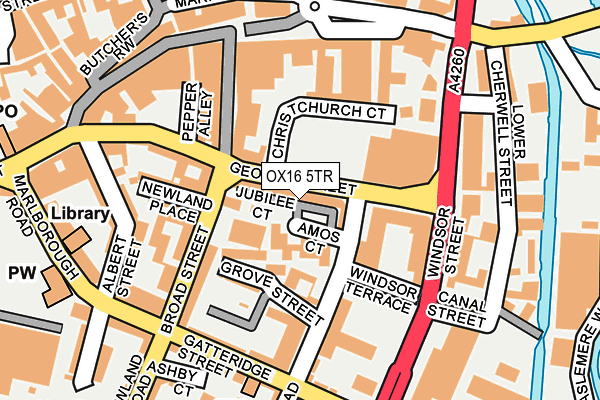 OX16 5TR map - OS OpenMap – Local (Ordnance Survey)