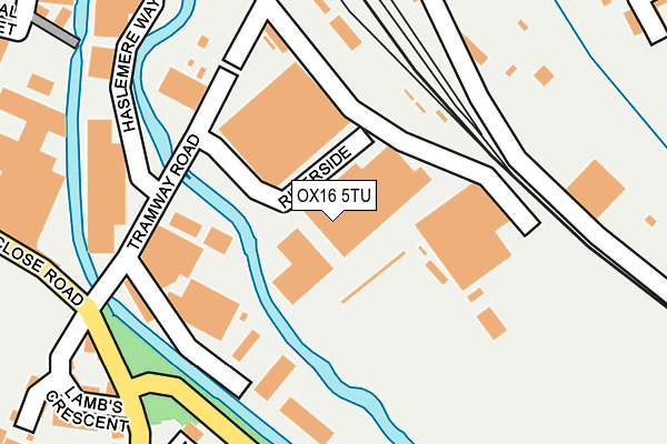 OX16 5TU map - OS OpenMap – Local (Ordnance Survey)