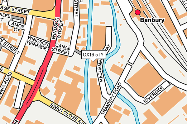 OX16 5TY map - OS OpenMap – Local (Ordnance Survey)