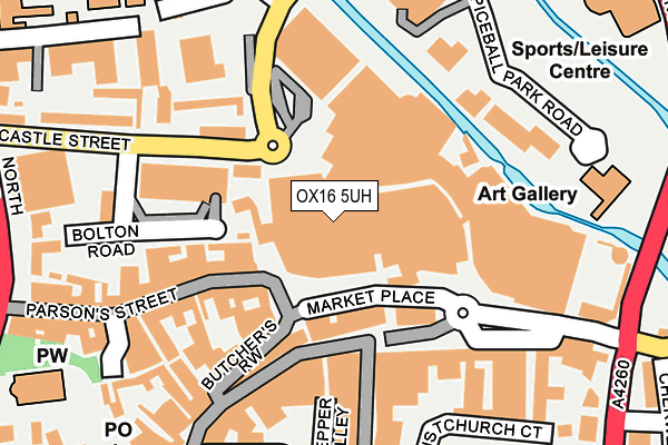 OX16 5UH map - OS OpenMap – Local (Ordnance Survey)