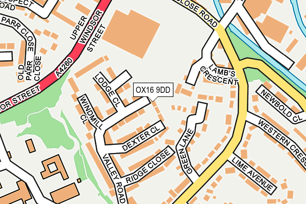 OX16 9DD map - OS OpenMap – Local (Ordnance Survey)