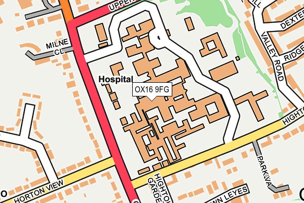 OX16 9FG map - OS OpenMap – Local (Ordnance Survey)