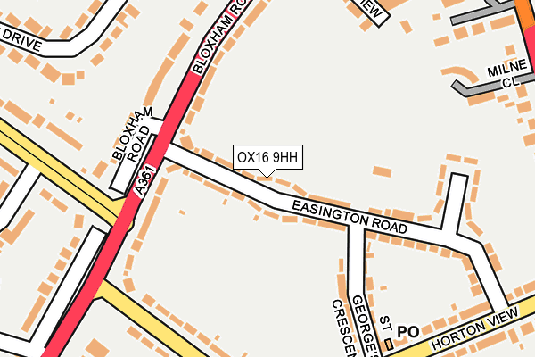 OX16 9HH map - OS OpenMap – Local (Ordnance Survey)