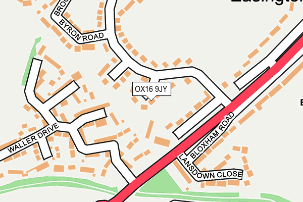 OX16 9JY map - OS OpenMap – Local (Ordnance Survey)