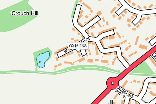 OX16 9NS map - OS OpenMap – Local (Ordnance Survey)