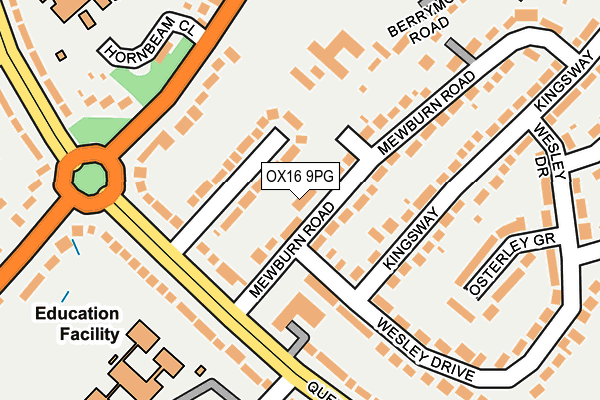 OX16 9PG map - OS OpenMap – Local (Ordnance Survey)