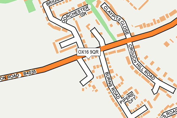 OX16 9QR map - OS OpenMap – Local (Ordnance Survey)