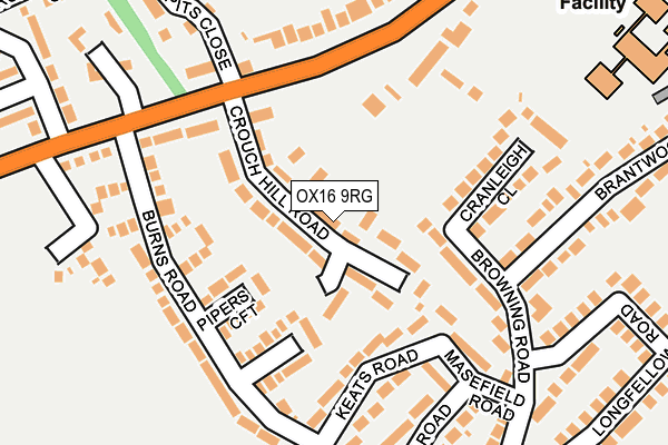 OX16 9RG map - OS OpenMap – Local (Ordnance Survey)