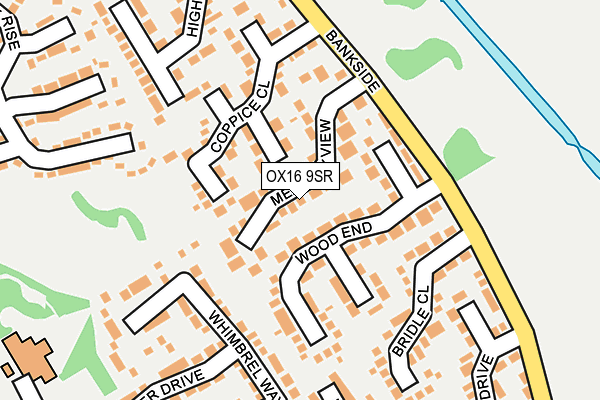 OX16 9SR map - OS OpenMap – Local (Ordnance Survey)