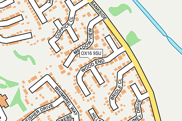 OX16 9SU map - OS OpenMap – Local (Ordnance Survey)