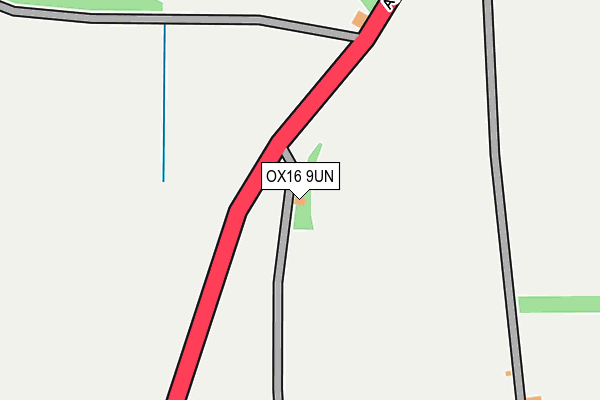 OX16 9UN map - OS OpenMap – Local (Ordnance Survey)