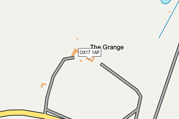 OX17 1AP map - OS OpenMap – Local (Ordnance Survey)