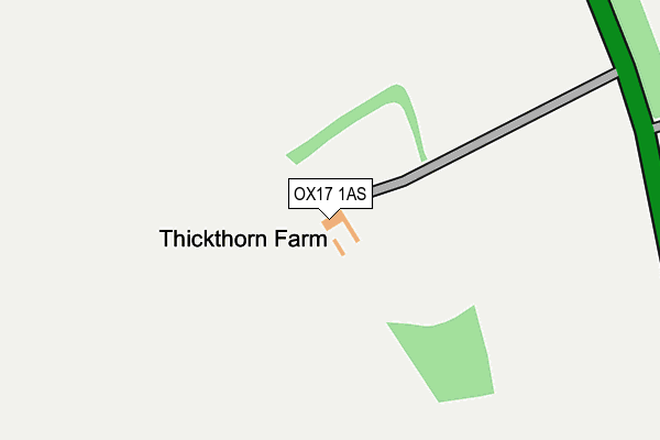 OX17 1AS map - OS OpenMap – Local (Ordnance Survey)